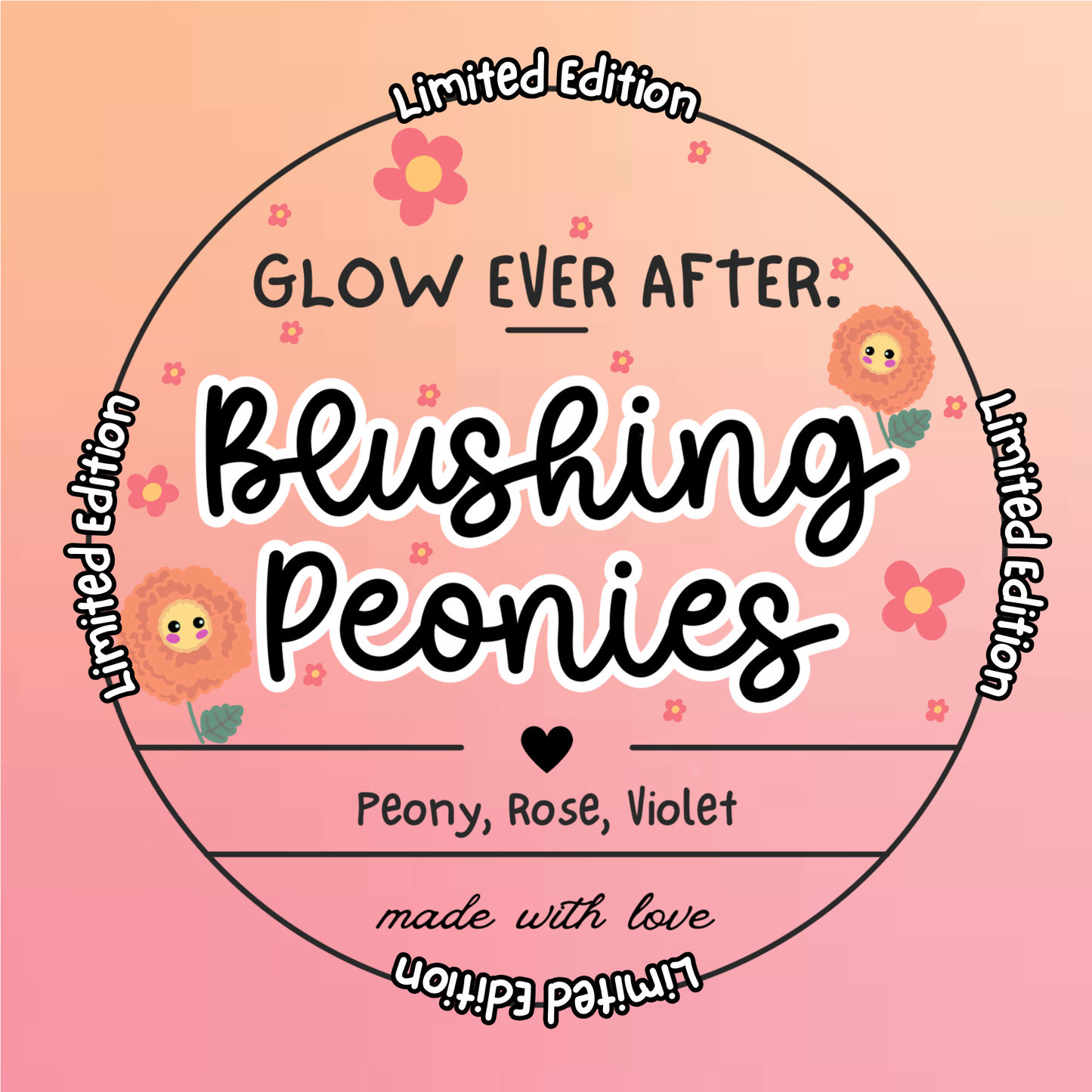 Blushing Peonies Clamshell Wax Melt
