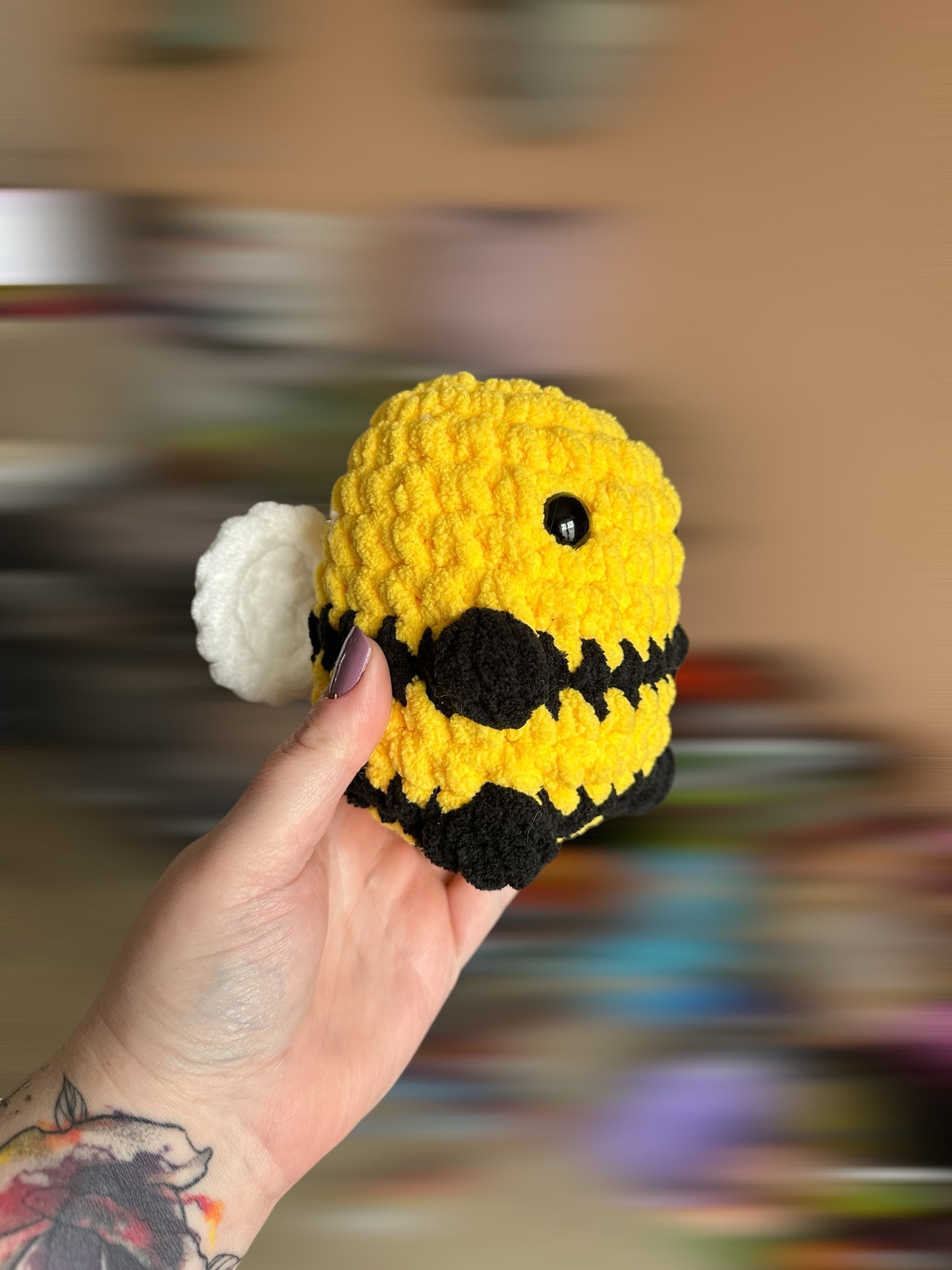 Sitting Bee Crochet Plushie
