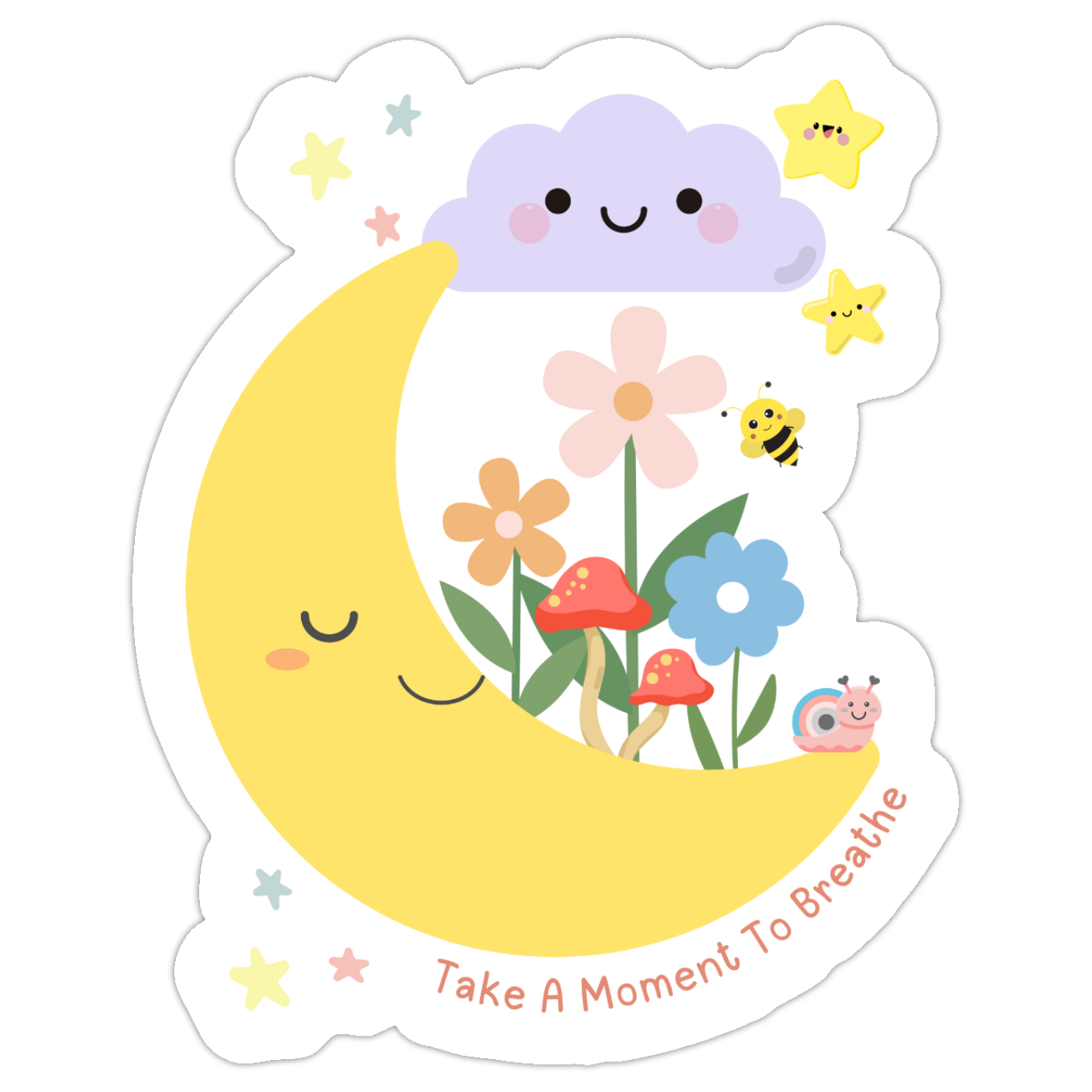 Take A Moment To Breathe Sticker